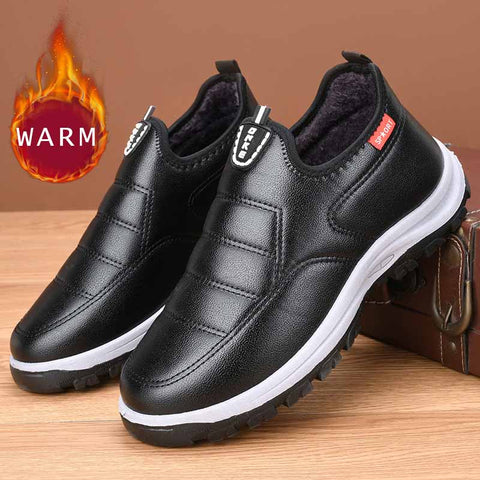 🔥🎁Men's Outdoor Leather Waterproof Walking & Warm Shoes W181 (Buy 2 Free Shipping)