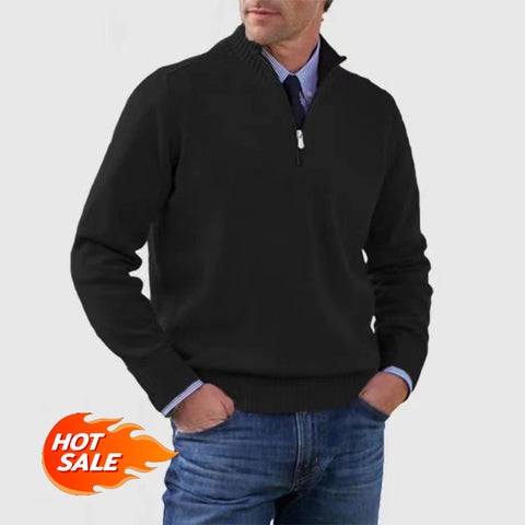 🎉2024 New Year Sale !🔥Men's Lock-Warm Basic Zipper Sweater (MY01)-2 Pcs Free Shipping!