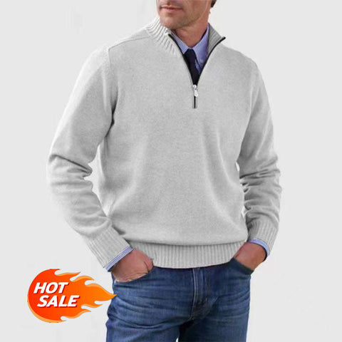 🎉2024 New Year Sale !🔥Men's Lock-Warm Basic Zipper Sweater (MY01)-2 Pcs Free Shipping!