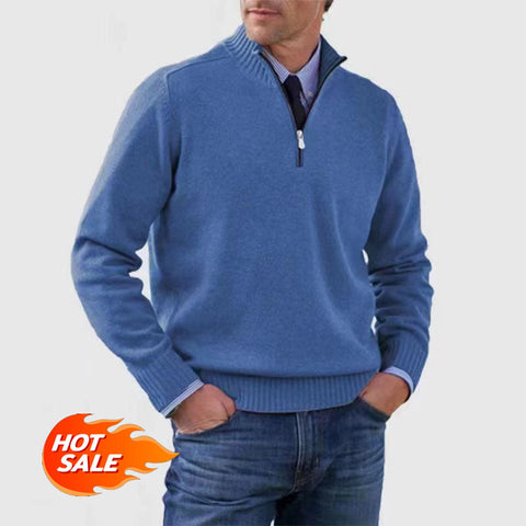 🎉2024 New Year Sale !🔥Men's Lock-Warm Basic Zipper Sweater (MY01)-2 Pcs Free Shipping!