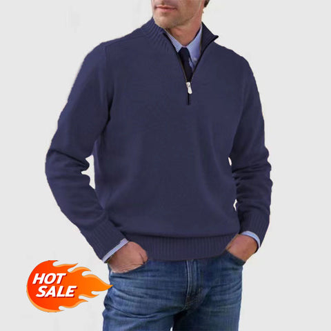 🎉2024 New Year Sale !🔥Men's Lock-Warm Basic Zipper Sweater (MY01)-2 Pcs Free Shipping!