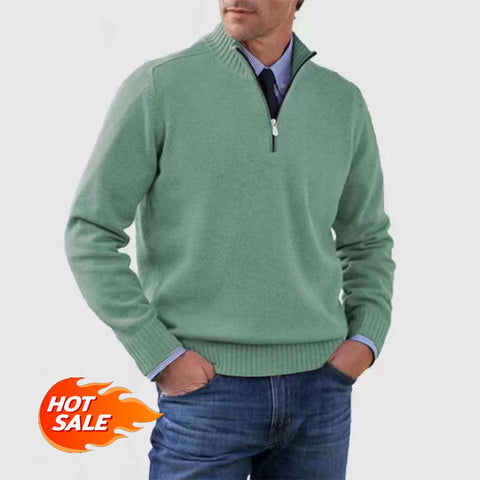 🎉2024 New Year Sale !🔥Men's Lock-Warm Basic Zipper Sweater (MY01)-2 Pcs Free Shipping!