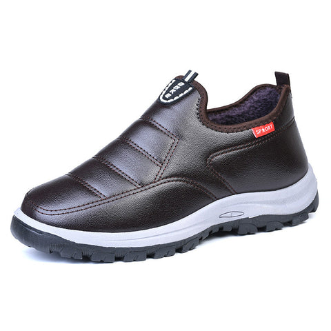 🔥🎁Men's Outdoor Leather Waterproof Walking & Warm Shoes W181 (Buy 2 Free Shipping)